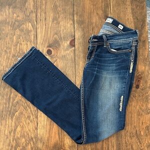BKE Medium Blue Distressed Jeans